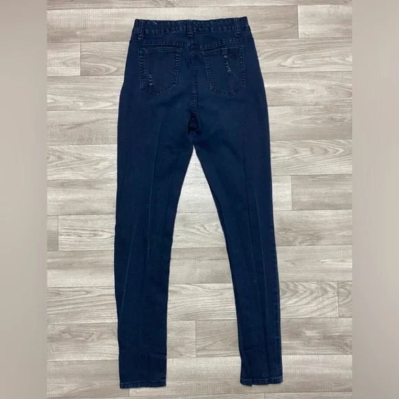 V.I.P. Jeans Womens Skinny Jeans Deep Blue Sz. 7/8 - Picture 4 of 8